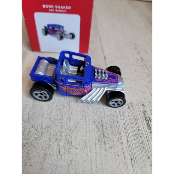 Hallmark bone shaker Hot Wheels car ornament Xmas purple - Picture 6 of 8